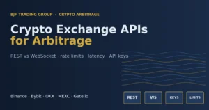 用于套利的加密货币交易所 API：REST 与 WebSocket、速率限制与安全 API 密钥